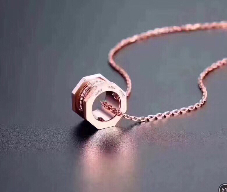 Replica AAA Cartier 925 Rose Gold Pendant - Screw Necklace