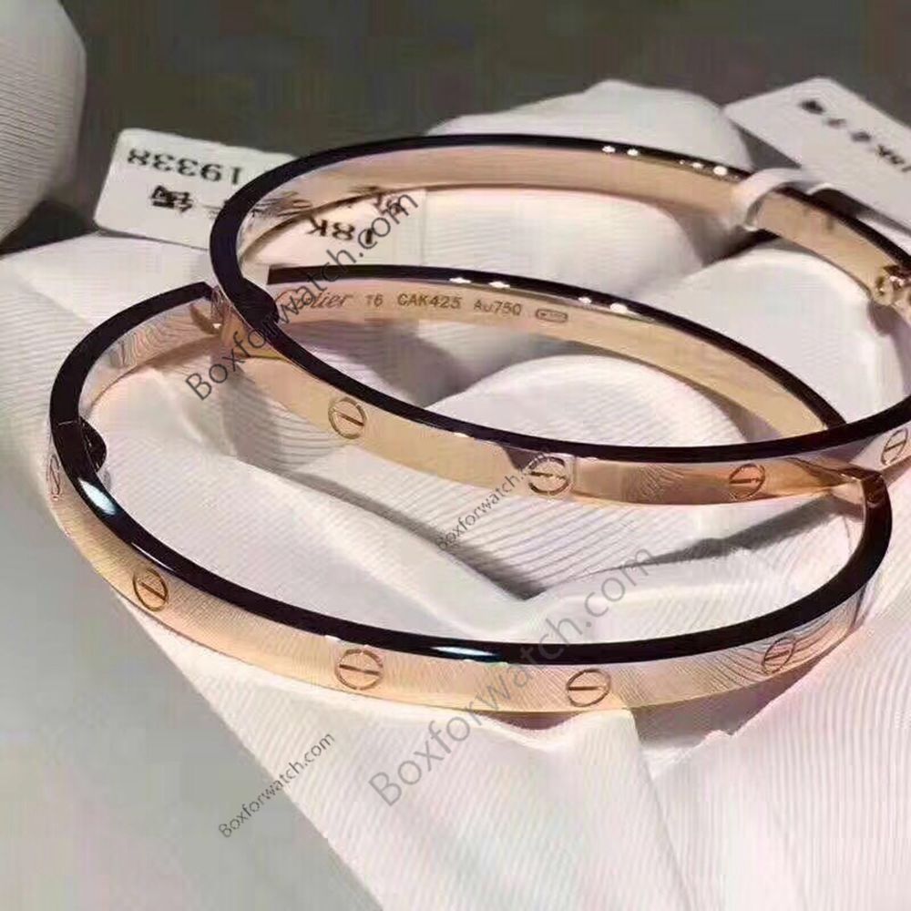 Cartier Replica All Rose gold Bracelet Wholesale