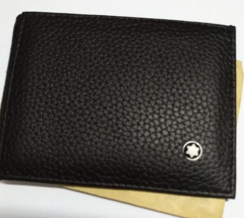 Montblanc Wallet Genuine Black Leather / Low Price